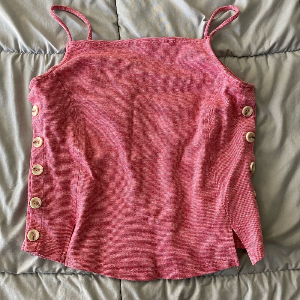 Anthropologie Pink Strappy Tank